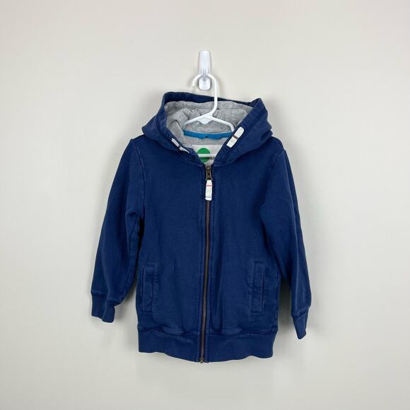 Mini Boden Navy Blue Rocket Ship Hoodie 4-5 - Picture 1 of 6